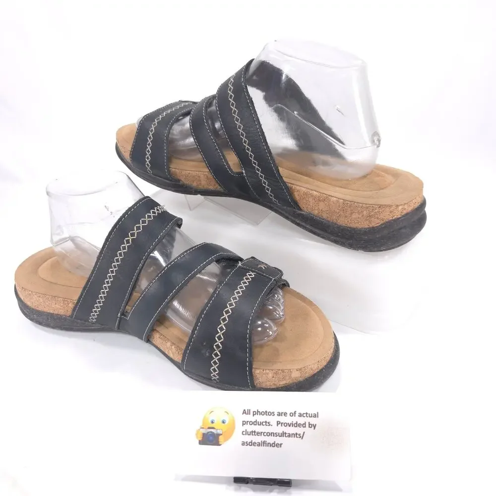 Clarks Collection Casual Slide Sandal Womens Size 12 28220 Black